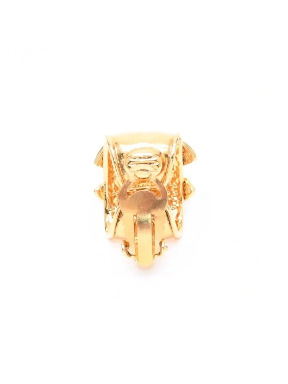 Chanel 94P Earrings CC Logo Gold Stamp Weight